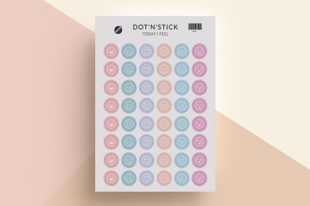 Today I feel naklejki dot'n'stick mockup