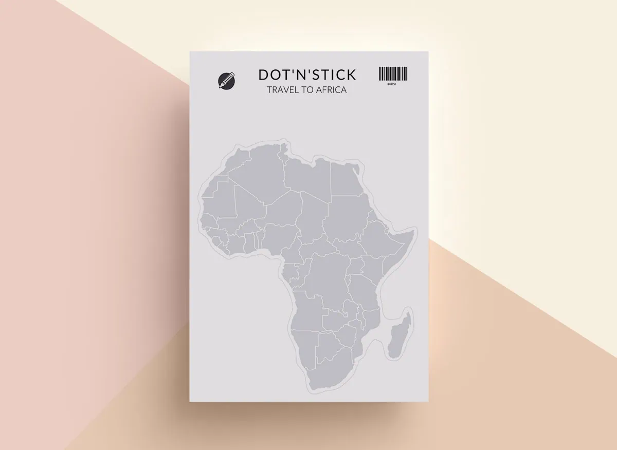 Travel to Africa naklejki dot'n'stick mockup