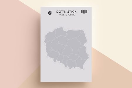 Travel to Poland naklejki dot'n'stick mockup