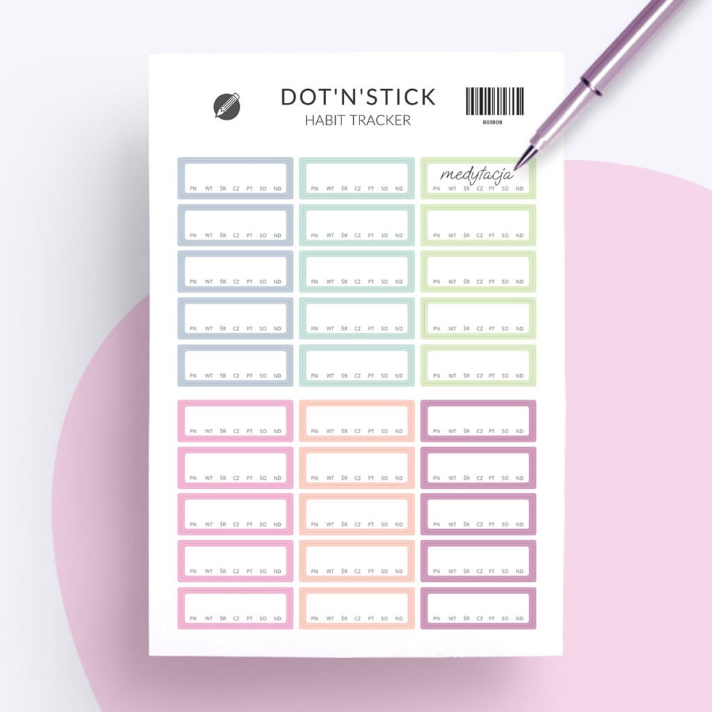 Naklejki "Habit tracker"