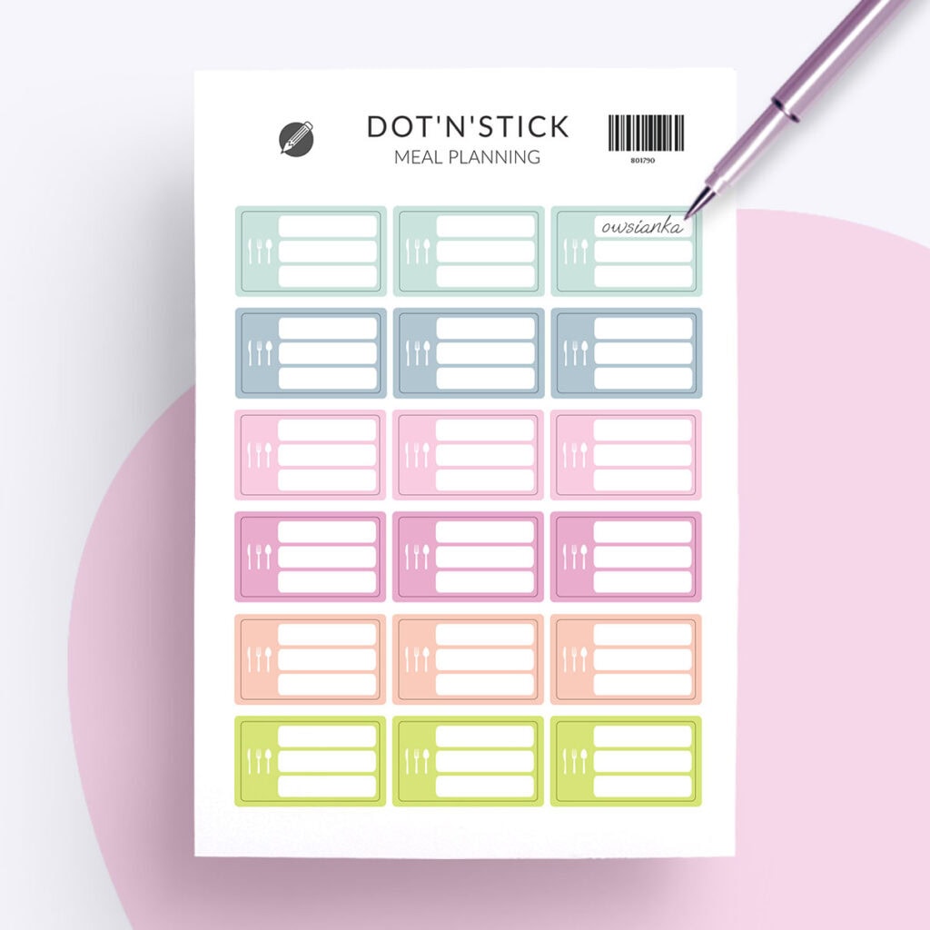 Naklejki "Meal planning"