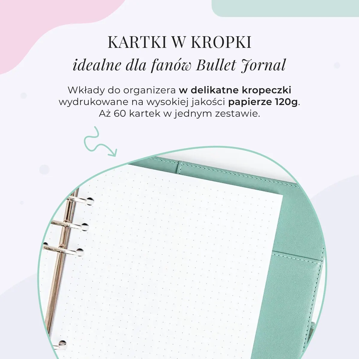 Bullet Journal - dodatki | Kartki w kropki