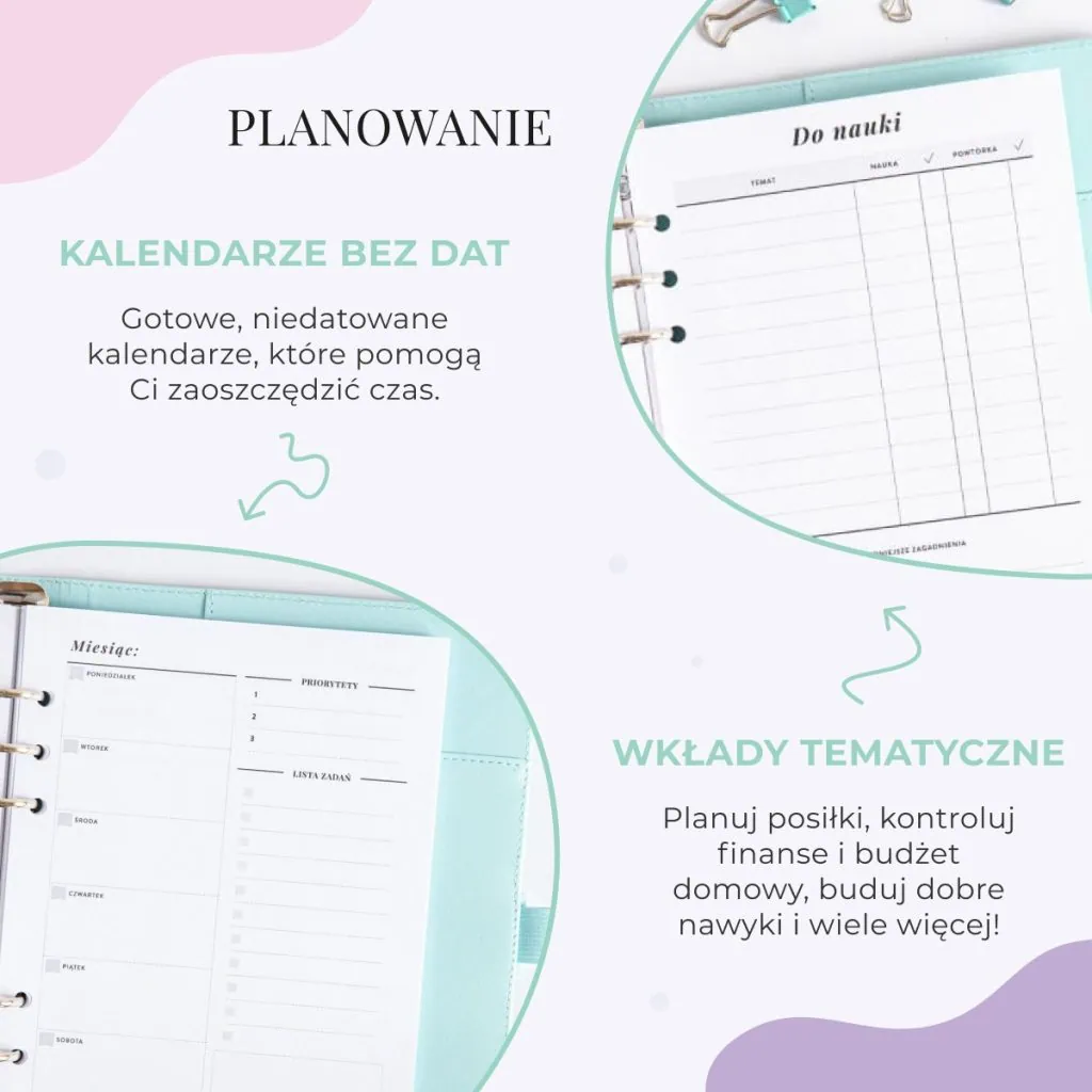 Bullet Journal - dodatki | Wkłady