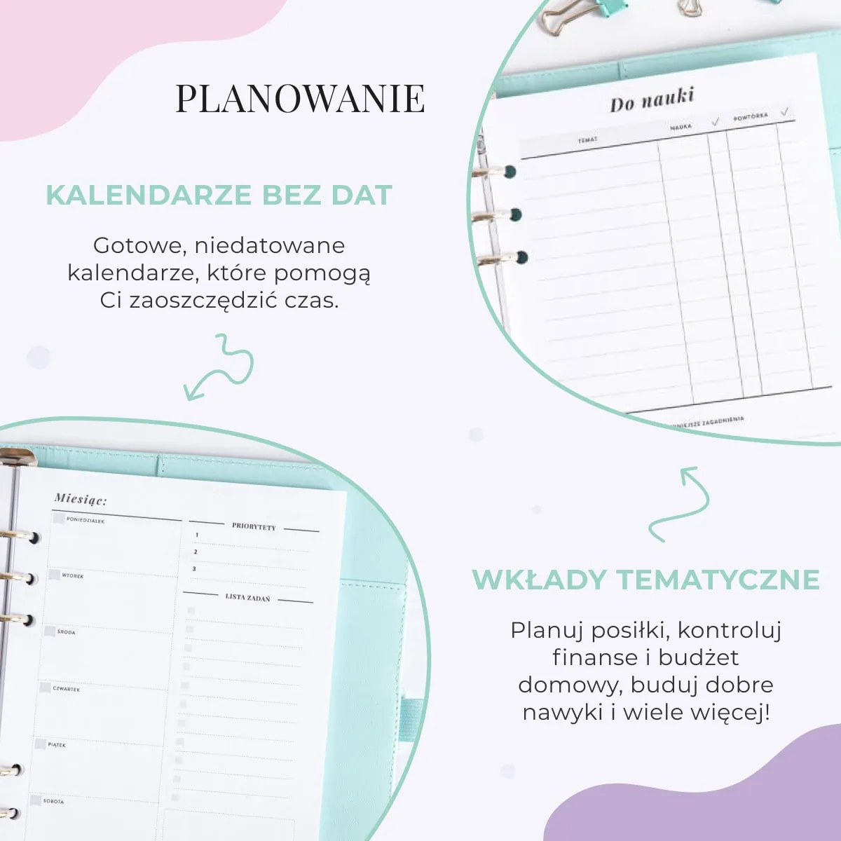 Bullet Journal - dodatki | Wkłady