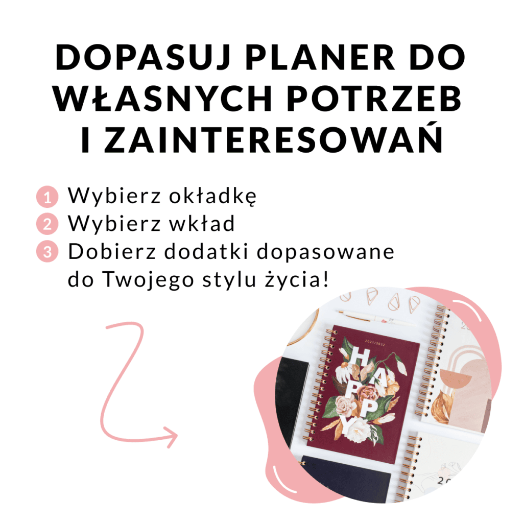 Dobranie dodatków - dopasuj planer do własnych potrzeb