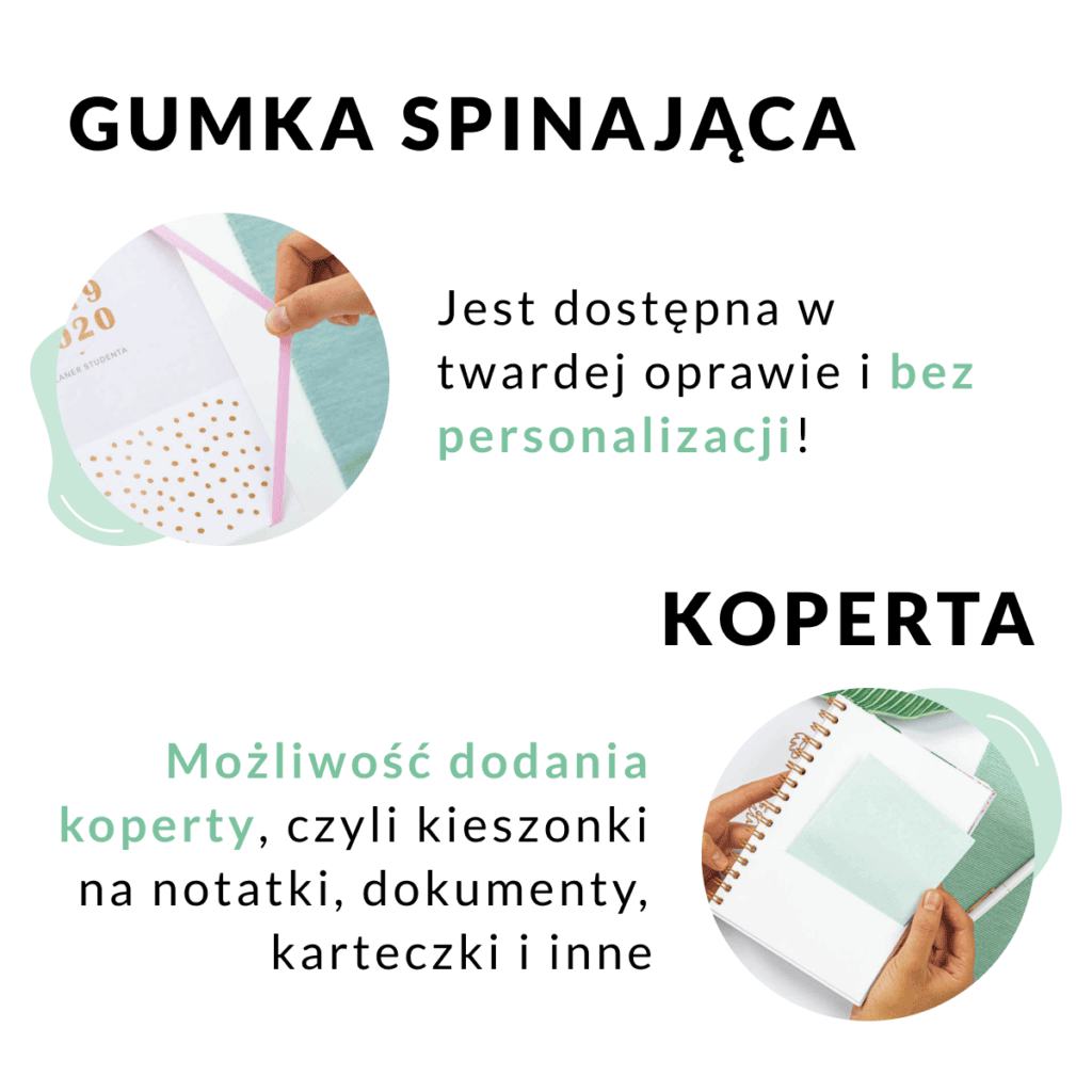 Gumka spinająca i koperta