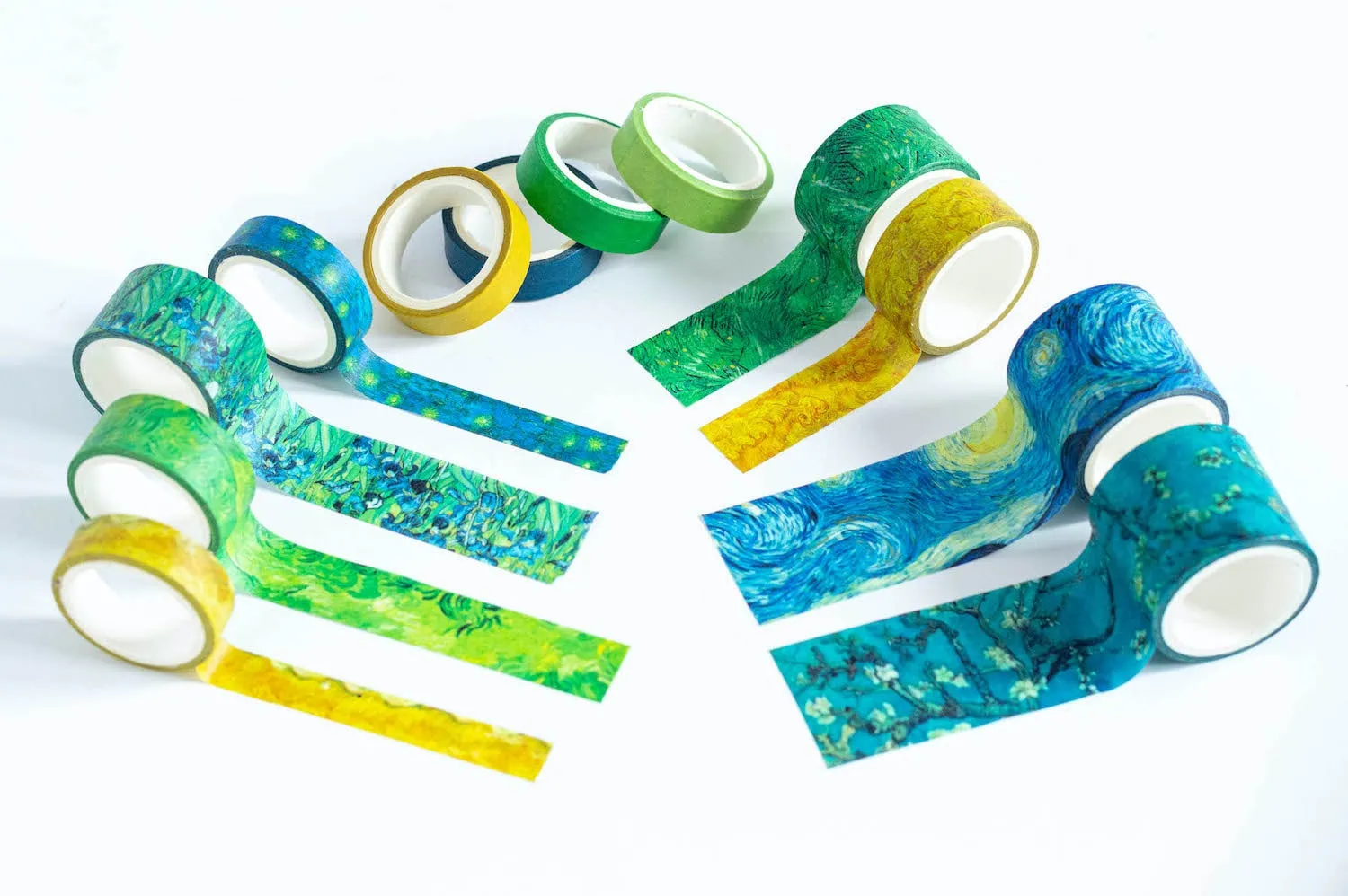 Taśma ozdobna - zestaw - 12 taśm w pięknych kolorach