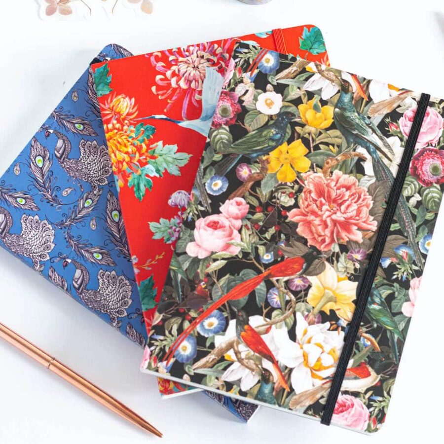 Zeszyt do bullet journal nowe wzory stosik z góry