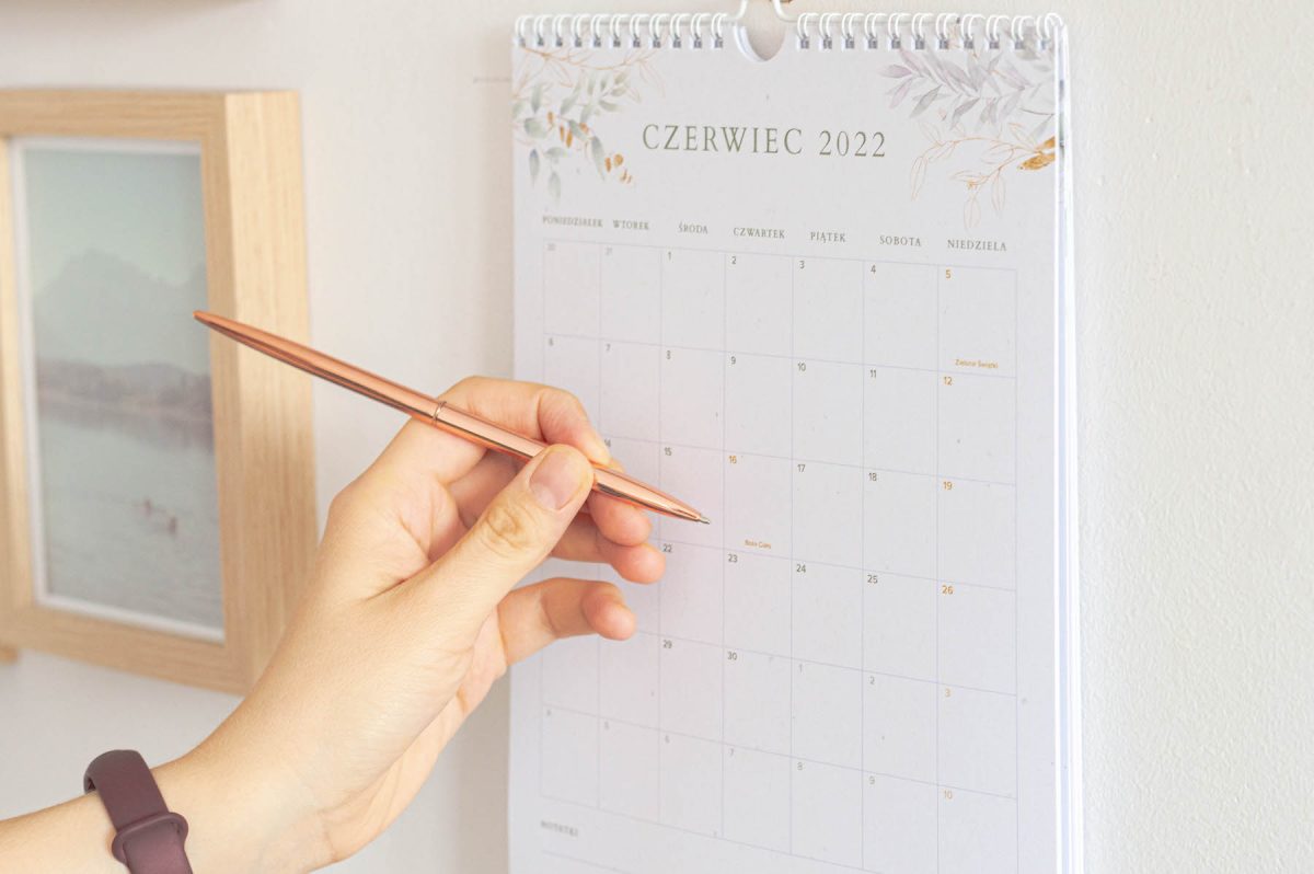 Kalendarz 2022 spiralowany Eukaliptus
