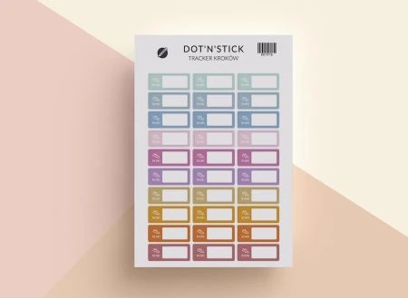 Naklejki Dot'n'stick "Tracker kroków"
