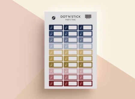 Naklejki Dot'n'stick "Party time"