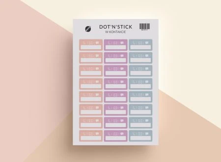 Naklejki Dot'n'stick "W kontakcie"