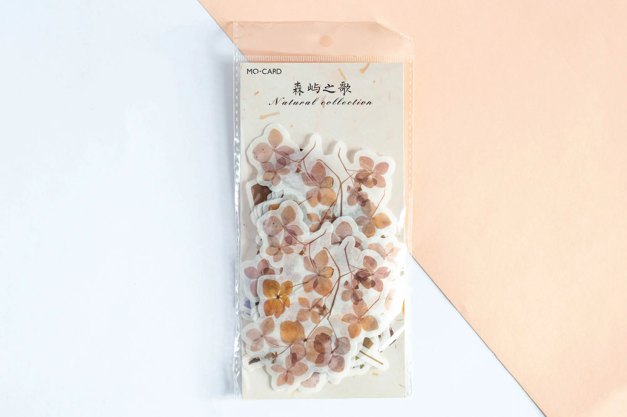 Zestaw kwiatowych naklejek ozdobnych do planera - opakowanie