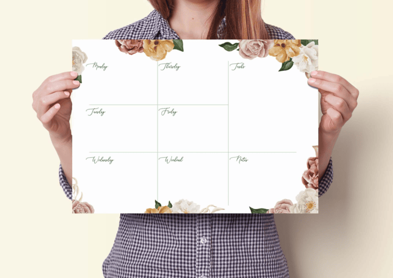 Podkładka na biurko A3 Kwiaty