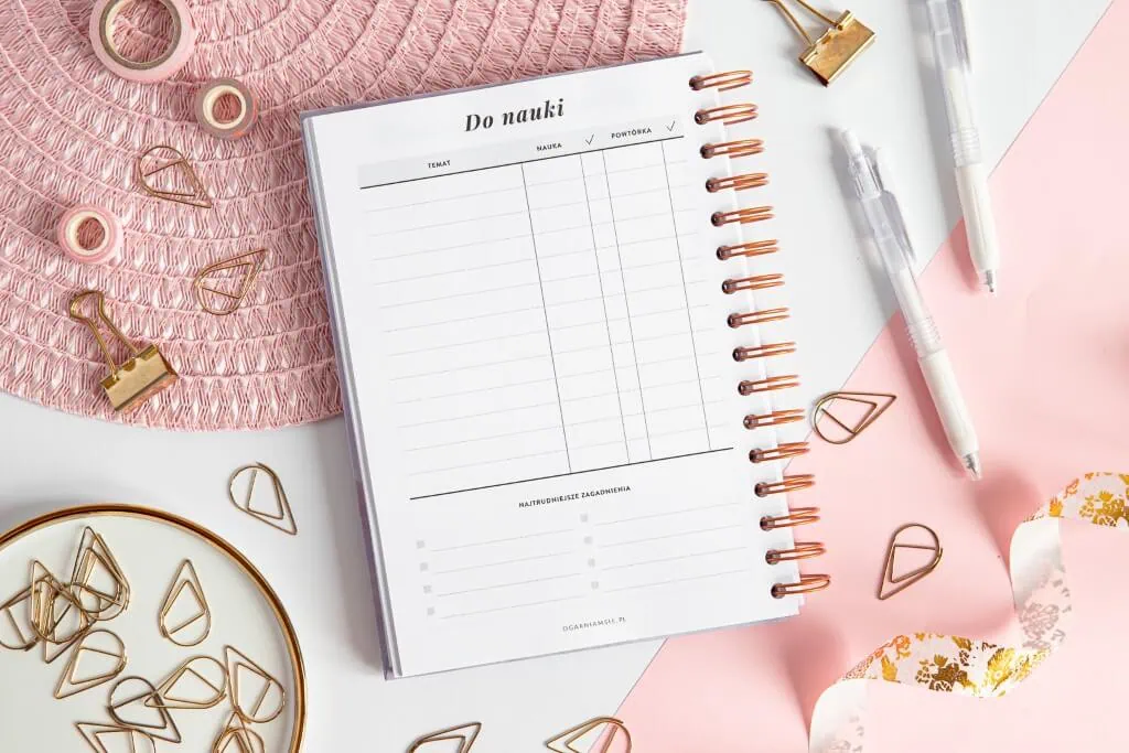 Planer szkolny - do nauki