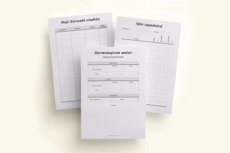 Planer maturalny - wkład do organizera