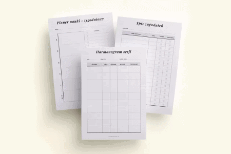 Planer sesji - wkład do organizera