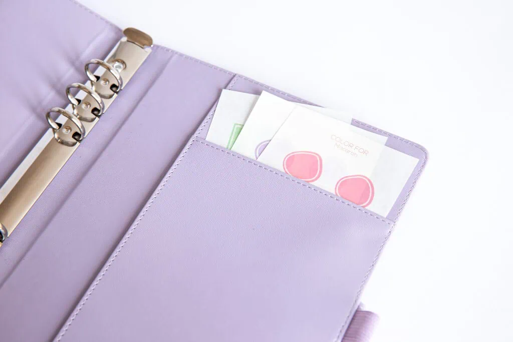 okładka na organizer A5, kieszonka