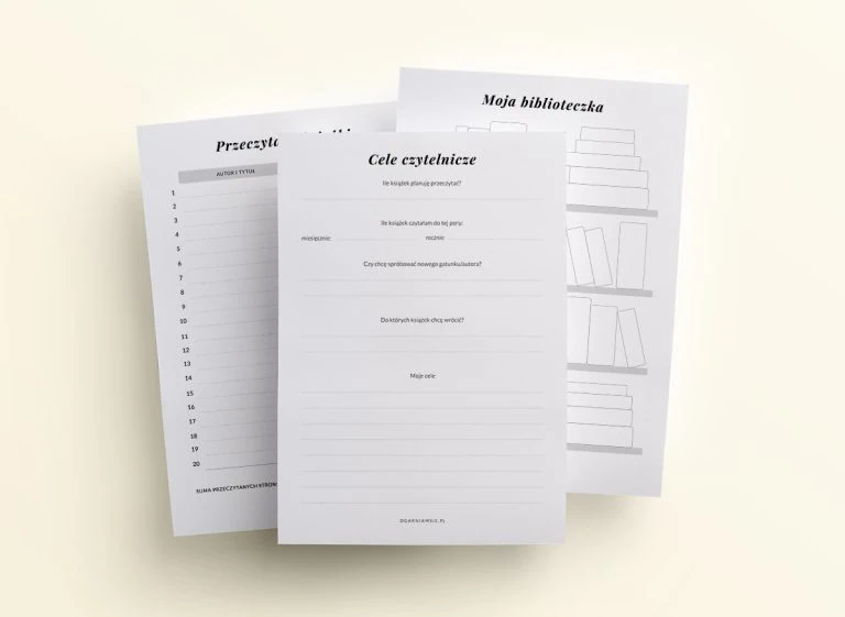 Mól książkowy - wkład do organizera