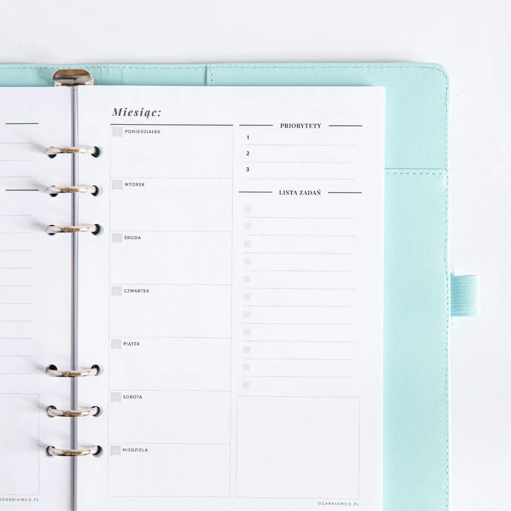 Tydzień na jednej stronie