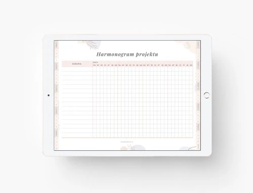 Planer projektów na iPada