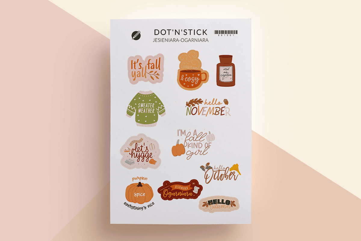 Naklejki “Jesieniara Ogarniara”