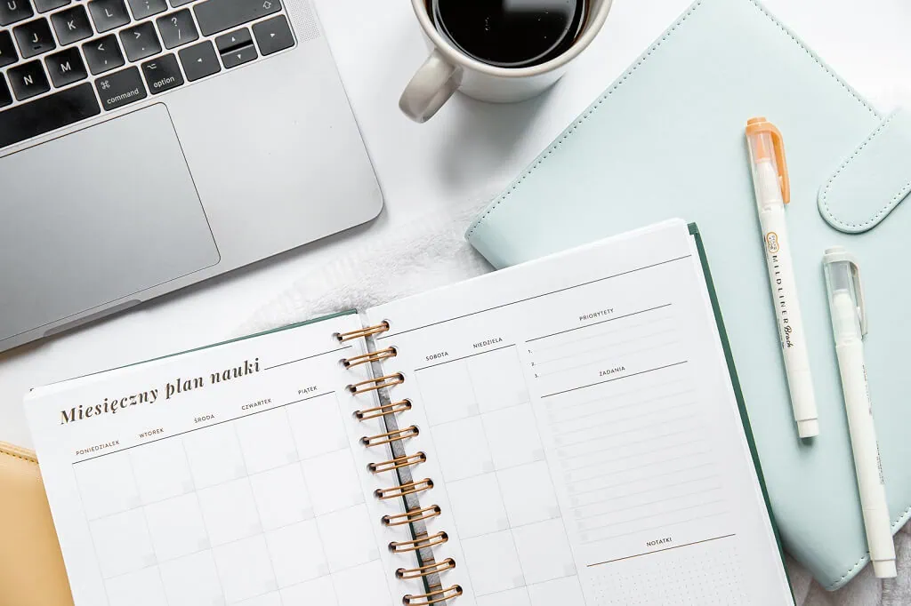 Planer maturzysty - plan miesięczny