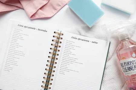 planer organizacji domu, planer sprzątania domu