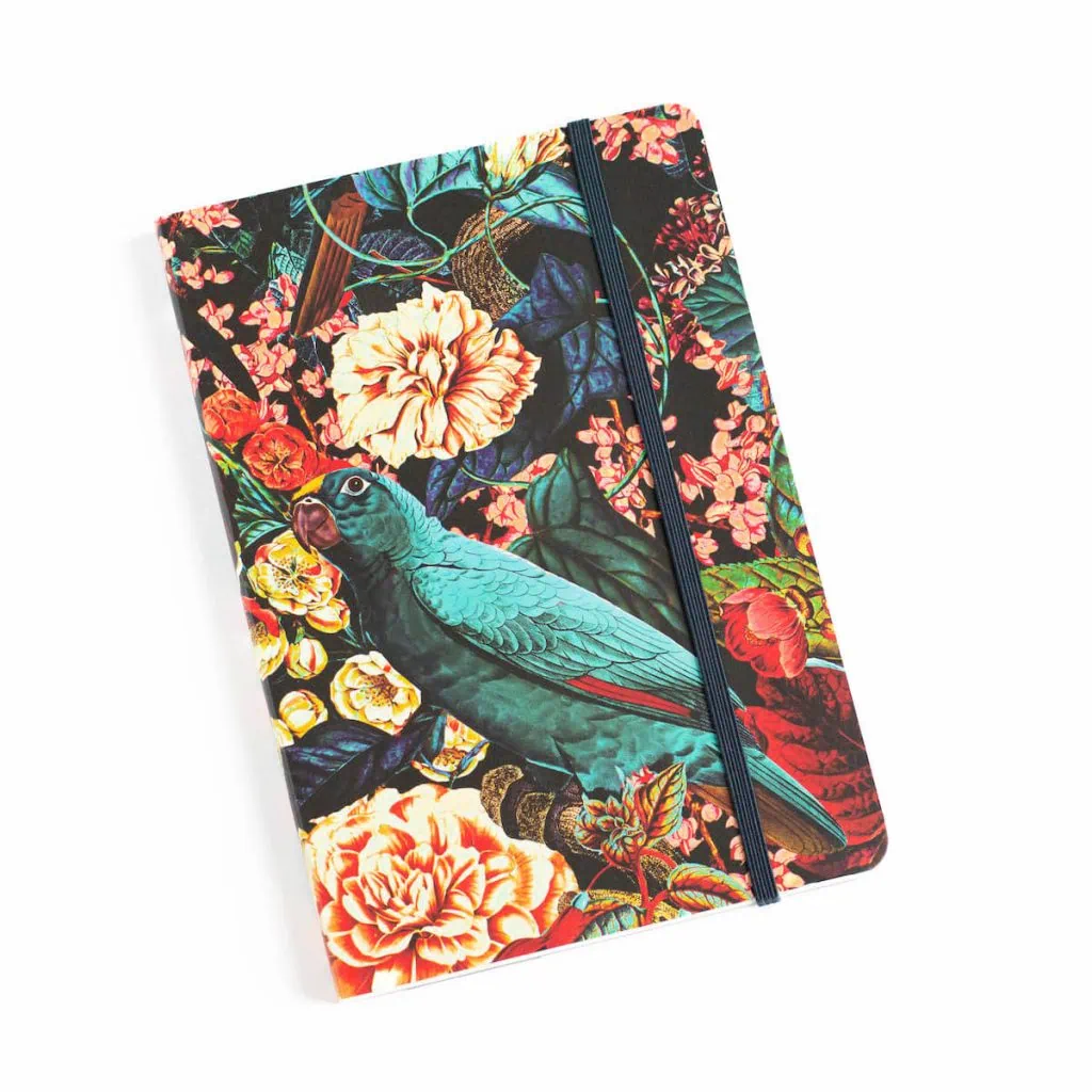 zeszyt do bullet journal papuga