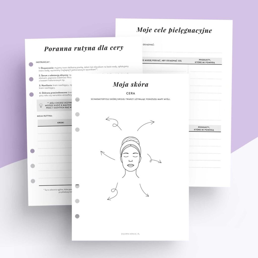 Skincare - wkład do organizera