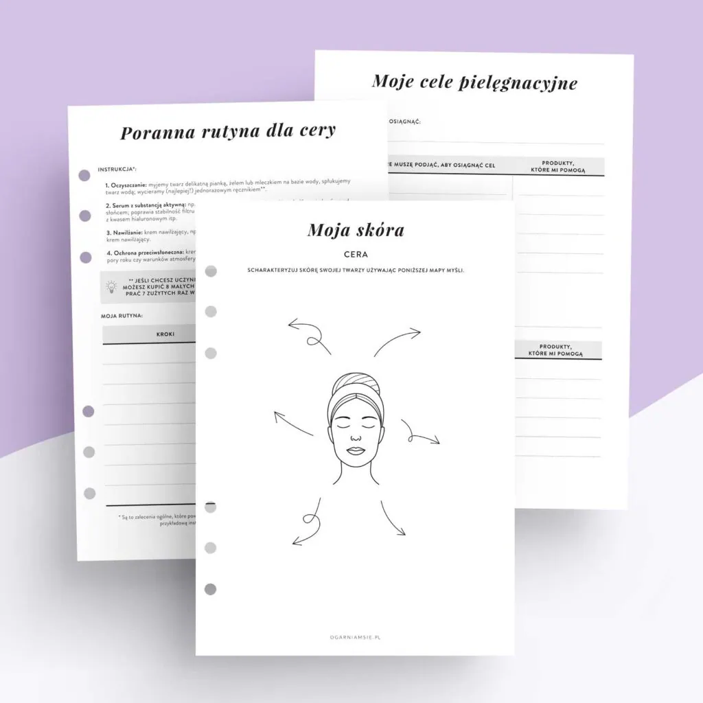 Skincare - wkład do organizera