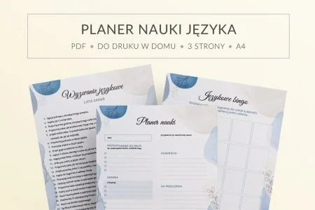 darmowy planer do nauki języków