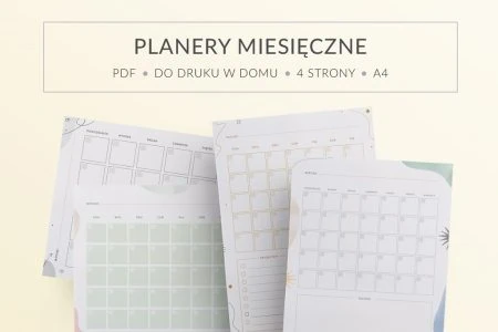 planer miesięczny pdf, za darmo