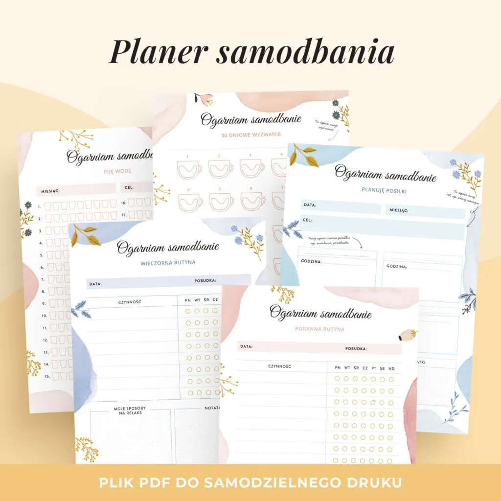 Planer self-care do druku