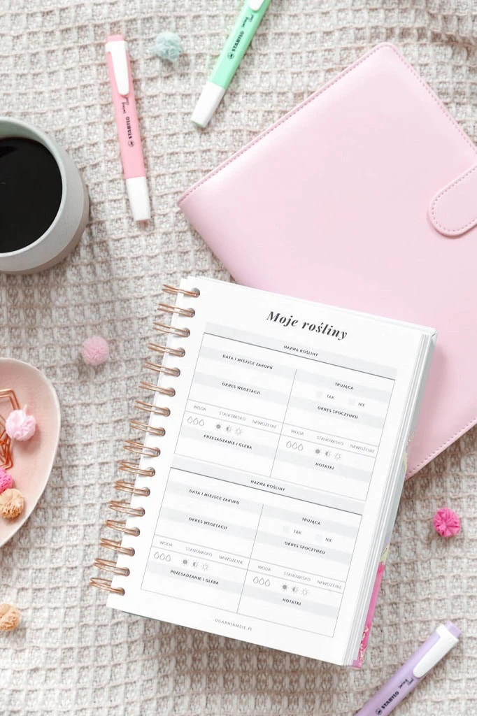 dodatek do planera, moje rośliny