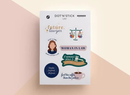 naklejki dla studentów, law