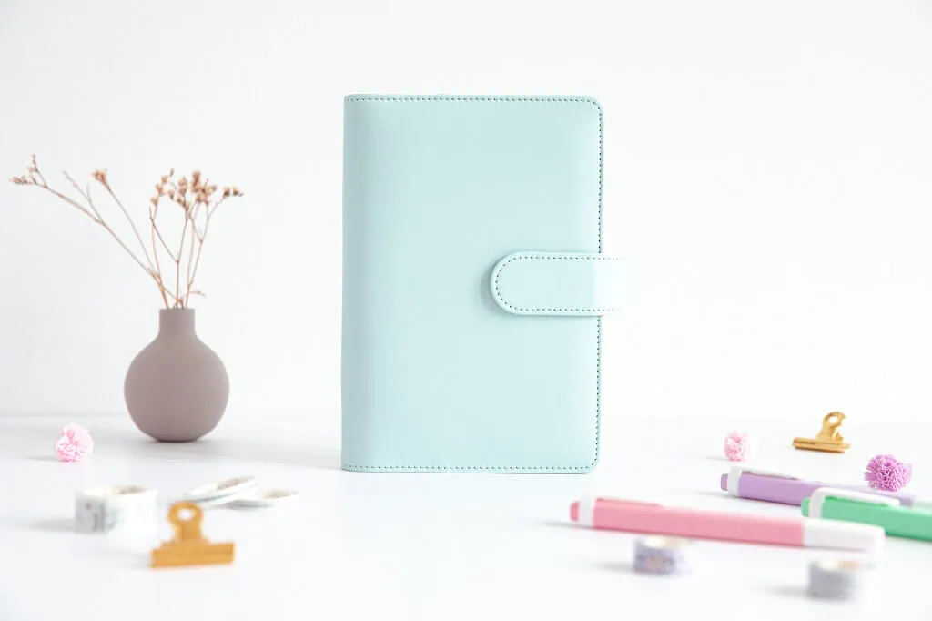 okładka na organizer A6, blue