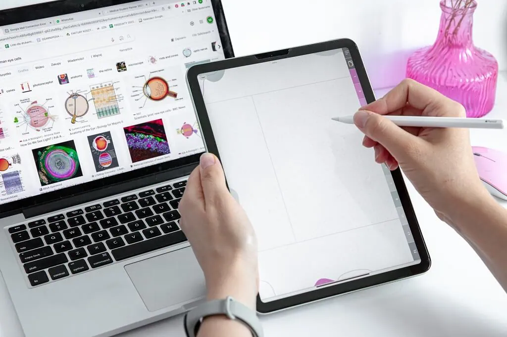 zeszyt elektroniczny, szablon notatek, notes cyfrowy