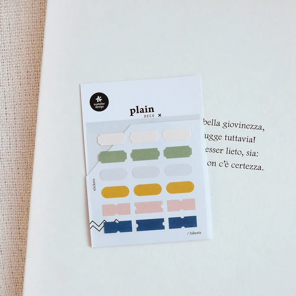 naklejki do planera, naklejki funkcjonalne, kolorowe ramki 3