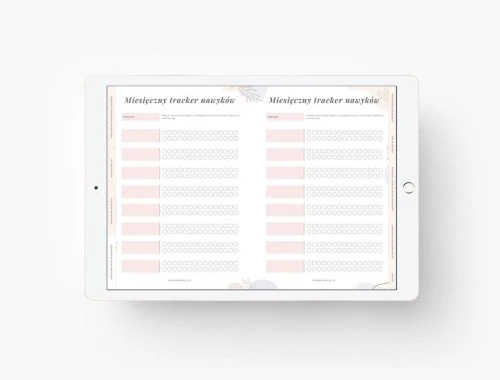 Planer włosomaniaczki na iPada
