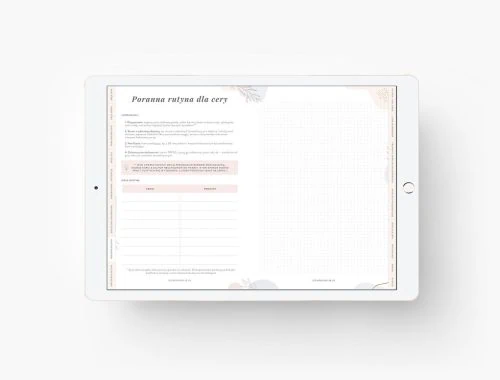 Planer skin-care na iPada