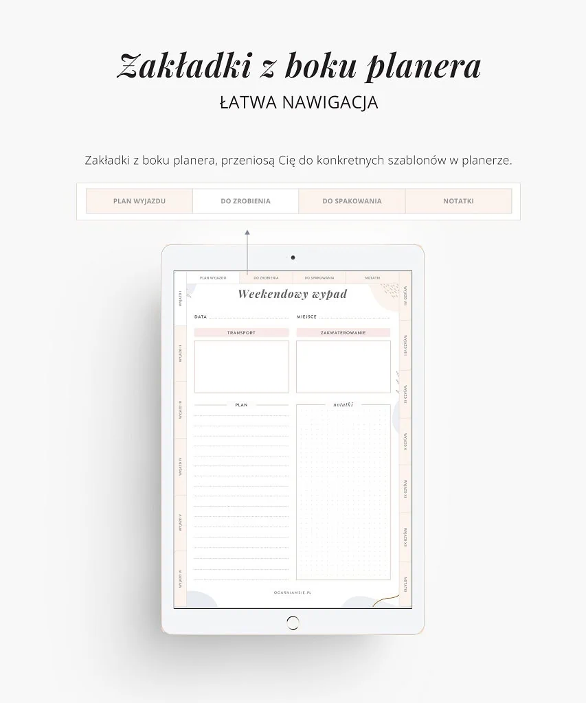 Planer wyjazdów i wycieczek na iPada - obrazek 3