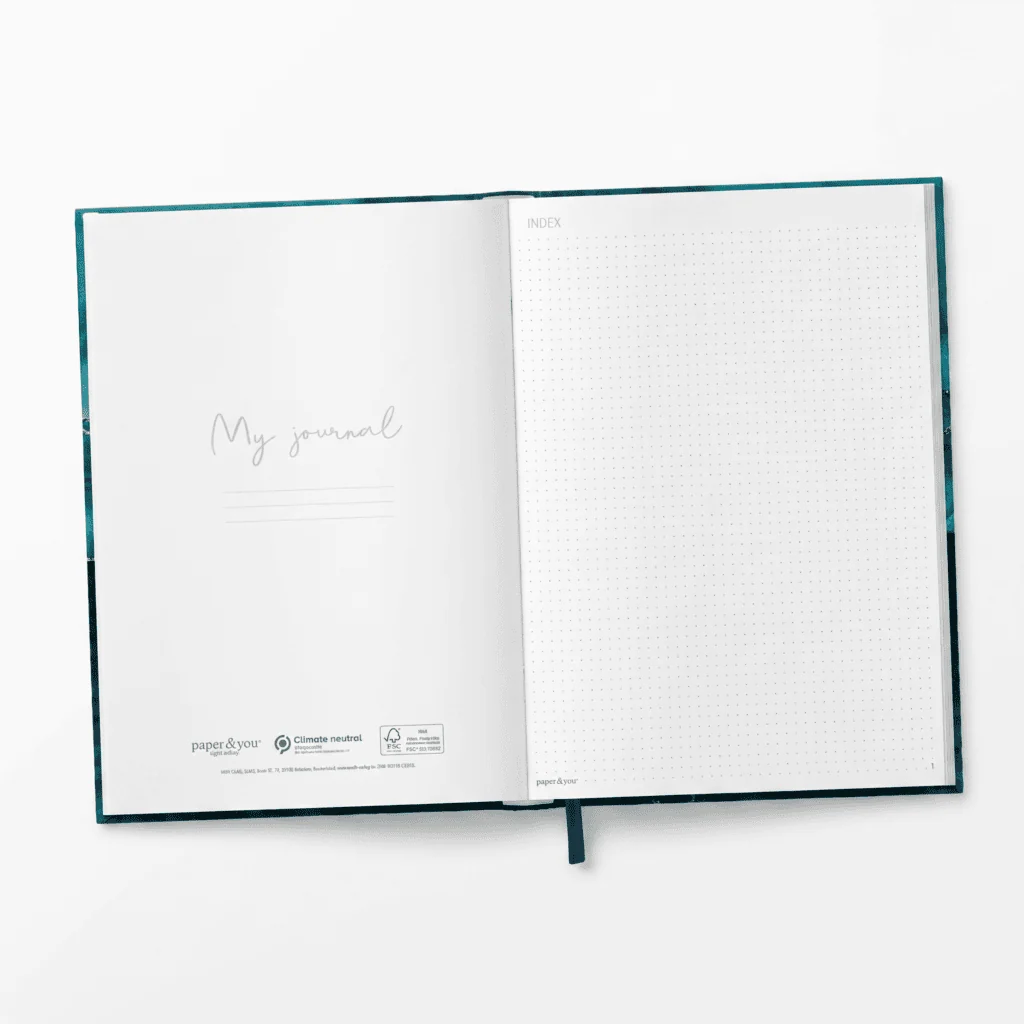 Zeszyt do Bullet Journal A4 Shiny Teal