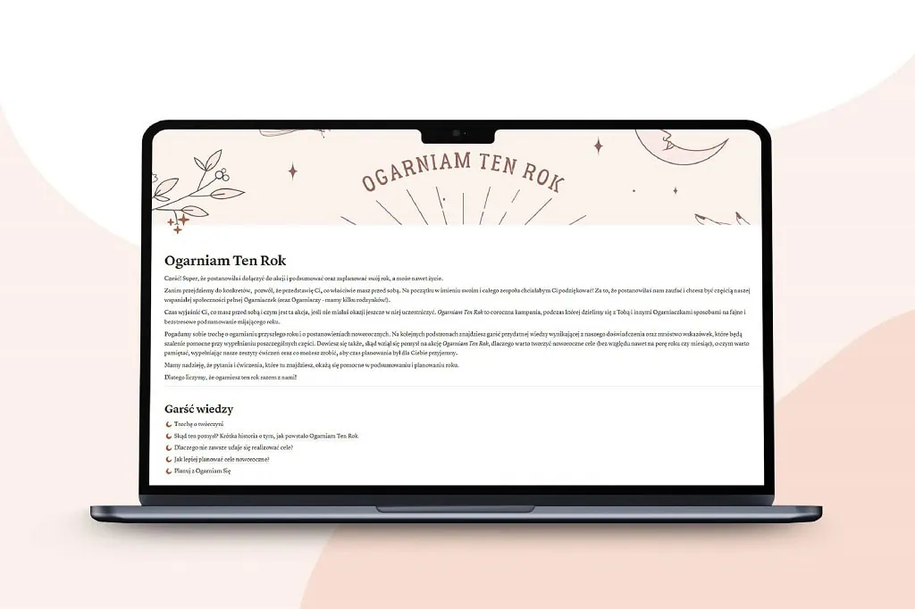 Ogarniam Ten Rok | Notion Life Planner