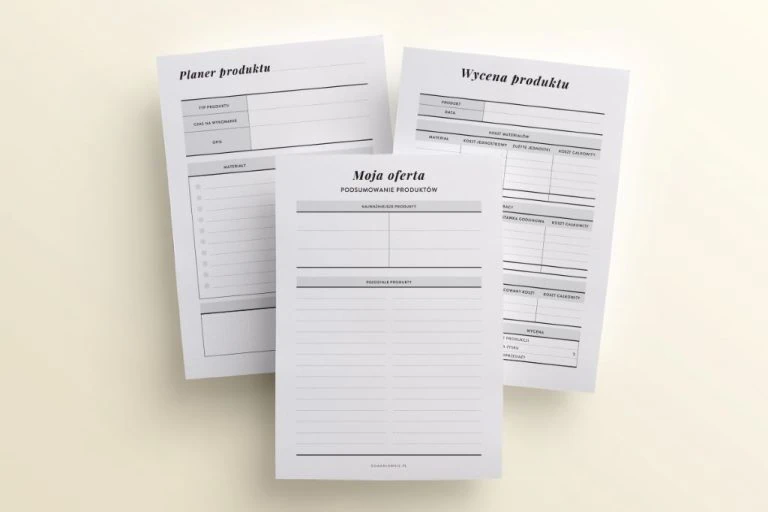 Wkład do organizera dla rękodzielnika