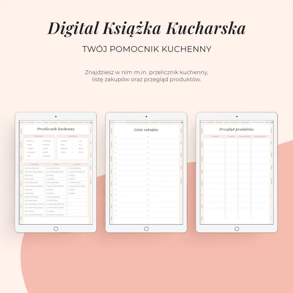 Digital książka kucharska na iPada