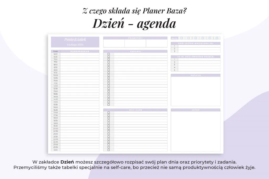 Darmowy planer kalendarz online - planer dzienny