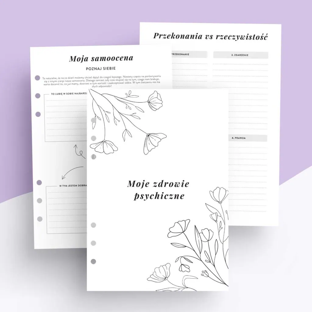 Dbam o zdrowie psychiczne – Wkład do organizera
