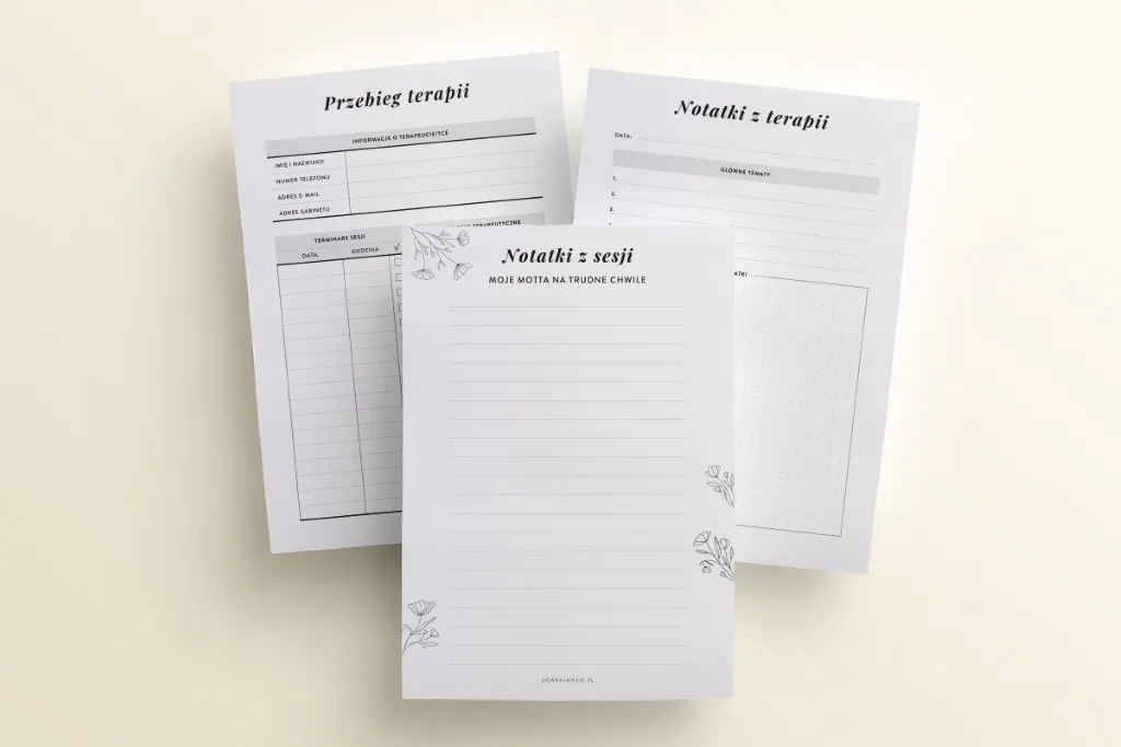 Terminarz sesji terapeutycznych