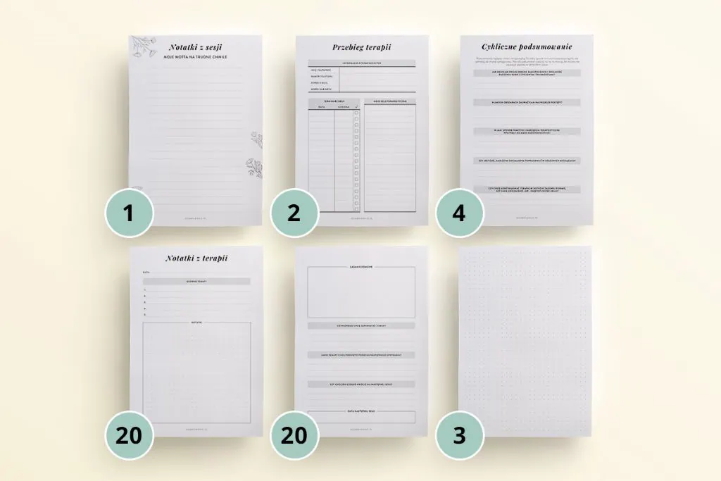 Terminarz sesji terapeutycznych